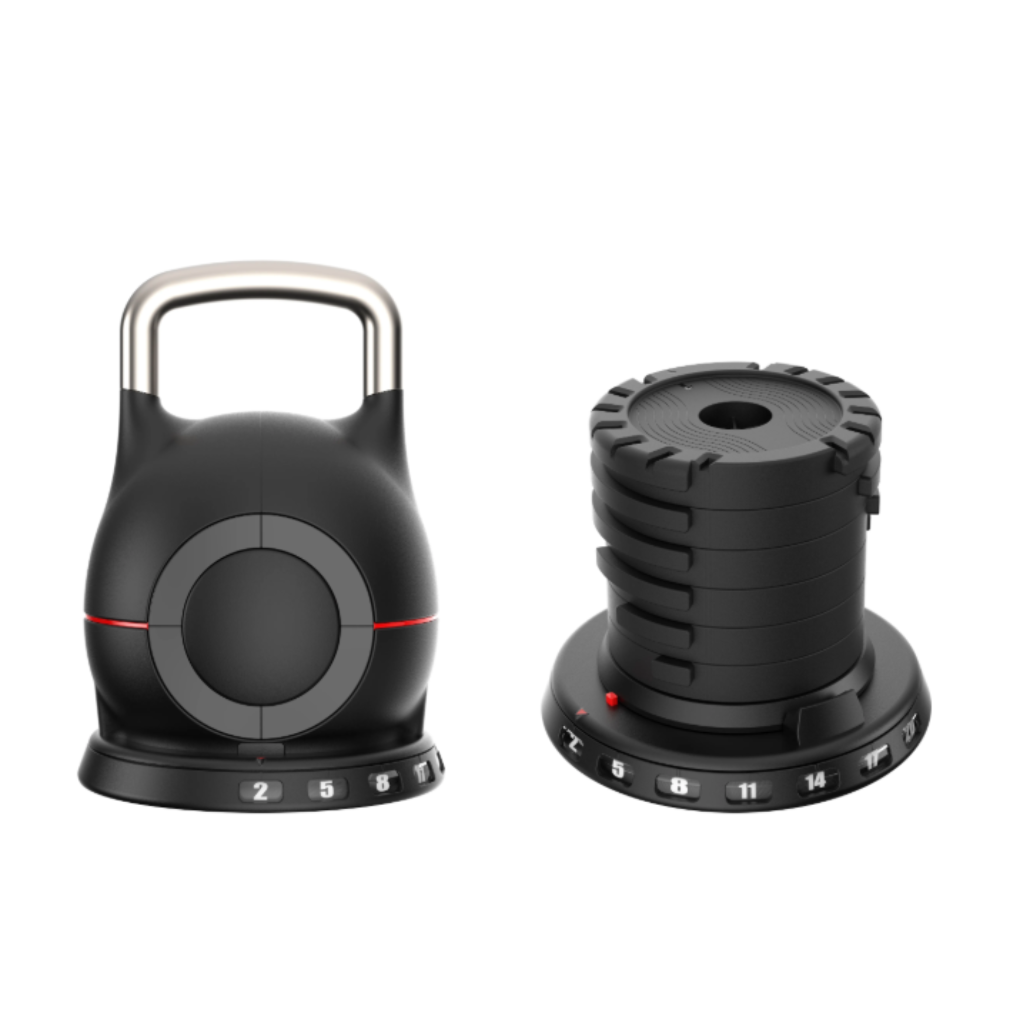 SmartTech Pro Digital Adjustable Kettlebell Set